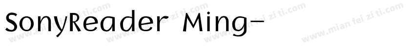 SonyReader Ming字体转换